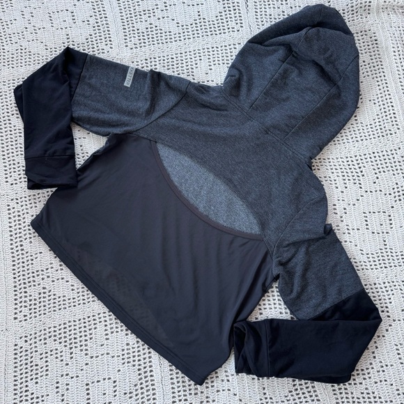 Gymshark Collab Nikki Blakketter Cropped Sweatshirt Mesh Back “Effortles” - Picture 2 of 7